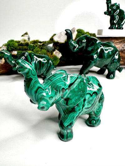 Malachite Animal Carving