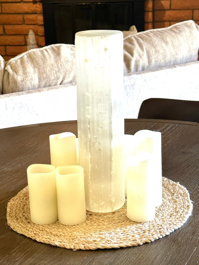 Giant Selenite Lamp Healing Crystal Light Selenite Tower Decor Natural Selenite Energy Positive Aura Lighting