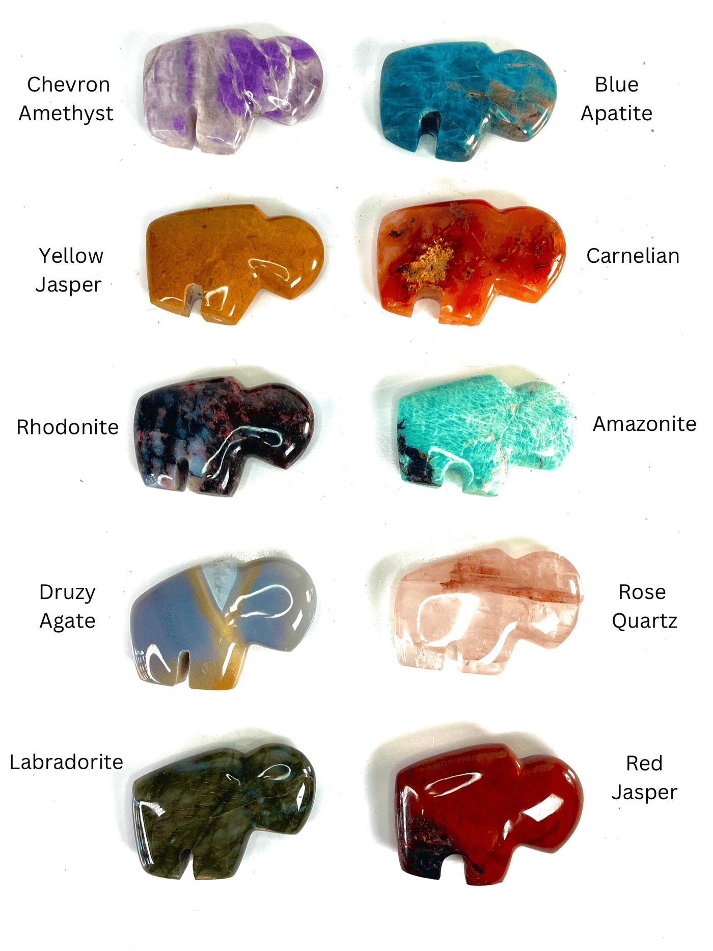 Bison Carvings