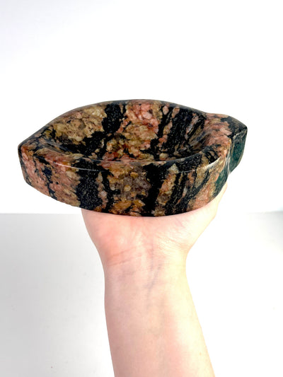 Orthoclase Feldspar Granite Crystal Leaf Dish